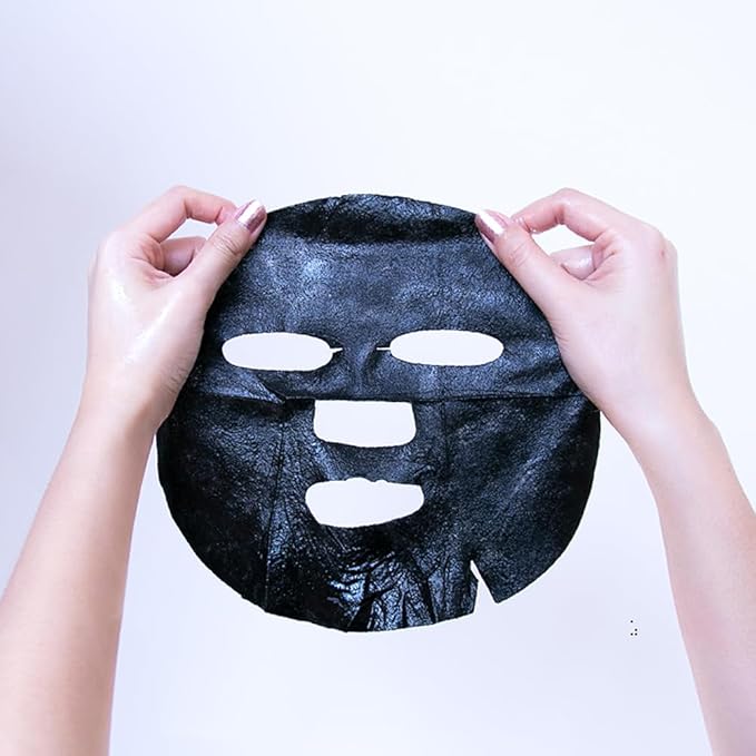 Leaders Insolution Daily Wonders Detox and Chill Facial Mask Sheet Activated Charcoal Purifying Pore Minimizing Exfoliating Dead Skin Korean Skincare (10 Sheets)