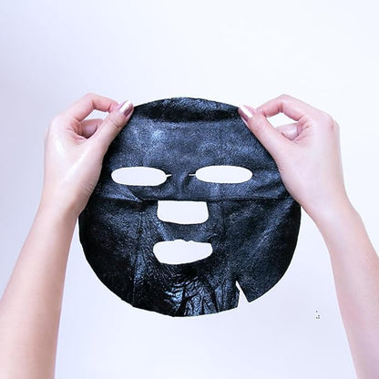 Leaders Insolution Daily Wonders Detox and Chill Facial Mask Sheet Activated Charcoal Purifying Pore Minimizing Exfoliating Dead Skin Korean Skincare (10 Sheets)