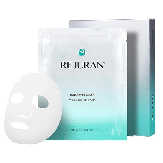 REJURAN® Turnover Mask, c-PDRN® (5ea) – Original Salmon DNA for Firming, Hydration, Repairing & Revitalizing. Achieve Youthful, Radiant Skin. Korean Skincare. Ultra Microfiber Sheet Mask