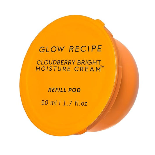 Glow Recipe Cloudberry Bright Cream Refill Pod – Ultra Moisturizing Korean Face Cream for Women with CoQ10, Multi Peptides & Vitamin C to Brighten, Repair Skin Barrier & Even Skin Tone (50 ml)