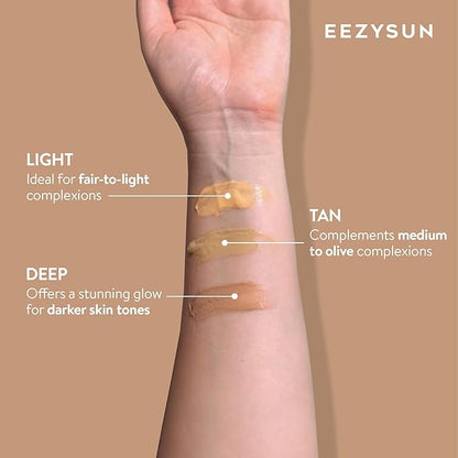 BARE Tinted Sunscreen SPF 50 – Non-Greasy, Water-Resistant, Vegan & Reef-Safe with Hyaluronic Acid & Jojoba Oil – 1.69 fl oz – Deep