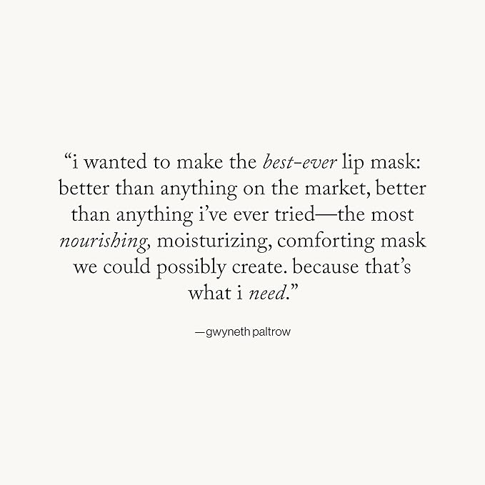 goop Beauty Nourishing Lip Repair Mask | Lip Hydration Treatment | Smooths, Plumps, & Softens | Ceramides & Vegan Lanolin | 0.3 oz