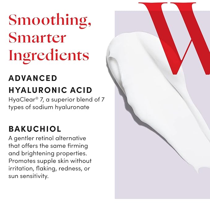 Womaness Overnight Magic Night Face Cream – Anti Aging Face Cream for Women – Hydrating Night Moisturizer with Hyaluronic Acid & Bakuchiol Retinol Alternative – Aging Skin Care for Women – 1.7oz