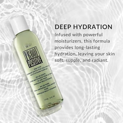 Color Me Beautiful One Step Makeup Remover, Eye Face and Neck Cleansing, Gentle Facial Cleanser and Toner, Hydrating and Moisturizing, 6 fl. oz