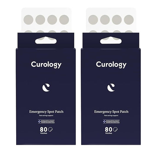 Curology Emergency Spot Pimple Patches for Face, Stocking Stuffer Gifts, Hydrocolloid Pimple Patches Fast-Acting, 160 Count