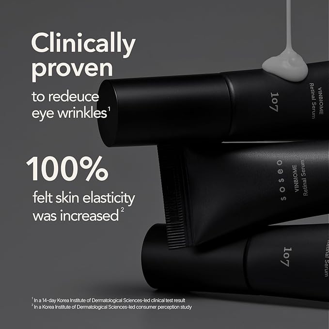 107 VINBIOME Retinal Serum, Retinal 0.1% & Ginseng, Hydrating & Firming Face, Supports Smooth & Youthful-Looking Skin, Gentle for Sensitive Skin (1.01 fl oz)