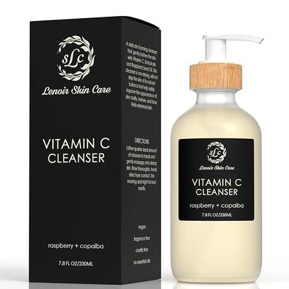 Vitamin C Cleanser (7.8 fl.oz/230ml) | Non Drying Facial Cleanser | Clean Skincare Solution | Natural & Gentle Face Cleanser for Men and Women | For All Skin Types | Luxury Collection