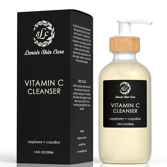 Vitamin C Cleanser (7.8 fl.oz/230ml) | Non Drying Facial Cleanser | Clean Skincare Solution | Natural & Gentle Face Cleanser for Men and Women | For All Skin Types | Luxury Collection