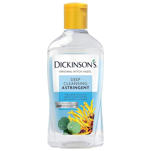 Dickinson's Original Witch Hazel Deep Cleansing Astringent | 100% Natural Distilled Witch Hazel | Clears Pores | Removes Impurities, Makeup, Excess Oil | 16 Fl Oz | 3 Pack