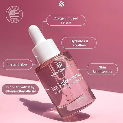 Glow Serum & Infinite Aura Moisturizer Bundle - THD Vitamin C Face Serum + Ceramide & Hyaluronic Barrier Repair Cream with Copper Peptide, 1 fl oz + 1.7 fl oz