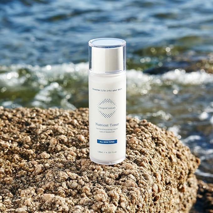 OxygenCeuticals Nutrient Toner – Essence-Type Hydrating Toner for Dry Skin, Deep Moisture & Nourishing Care with Hyaluronic Acid, Portulaca & Allantoin Extracts. 10 fl.oz (300ml)