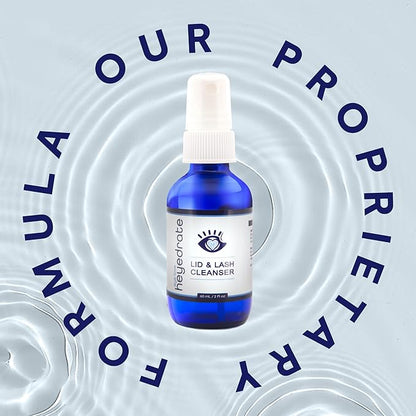 Lid and Lash Cleanser – 2oz Glass Bottle – Pure Hypochlorous Acid Spray for Soothing Dry Eye Irritation – Daily Eyelid & Lash Cleanser