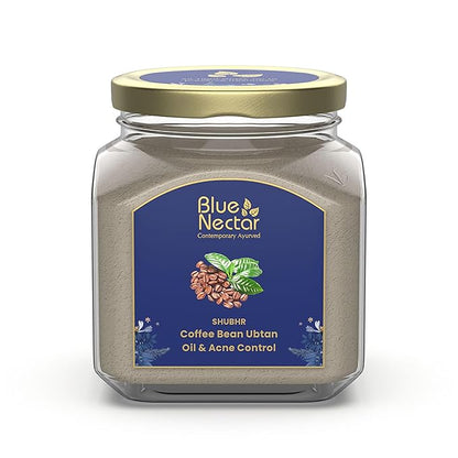 Blue Nectar Coffee Bean Natural Cleanser, 3-in-1 Cleanser, Face Scrub & Face Pack for Skin Repairing & De tan Removal, 100% Natural with Multani Mitti Powder (3.52 Oz11 Herbs)