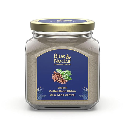 Blue Nectar Coffee Bean Natural Cleanser, 3-in-1 Cleanser, Face Scrub & Face Pack for Skin Repairing & De tan Removal, 100% Natural with Multani Mitti Powder (3.52 Oz11 Herbs)