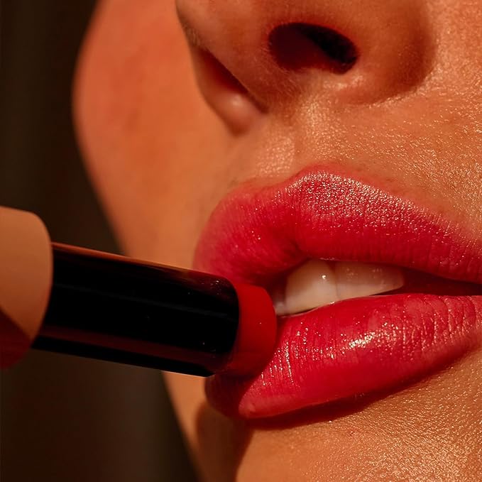 + Lux Unfiltered N°11 Smoothing Hydrating Lip Tint for Women - Tinted Lip Balm with Jojoba & Sunflower Oil - Lightweight Moisturizing Semi-Sheer Color - Vegan & Cruelty-Free - Chili (Spicy Sheer Red)