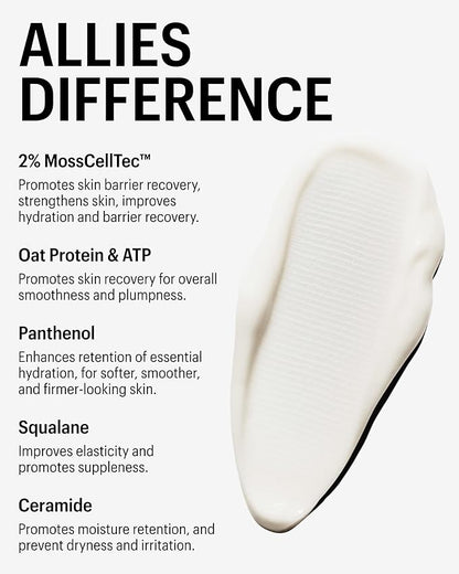 Allies of Skin Molecular Barrier Repair Cream Balm | Deeply Hydrating Face Moisturizer with Ceramides & Squalane | Daily Treatment to Soothe Irritated Skin | For Post-Procedure and Dry Skin | 1 fl oz