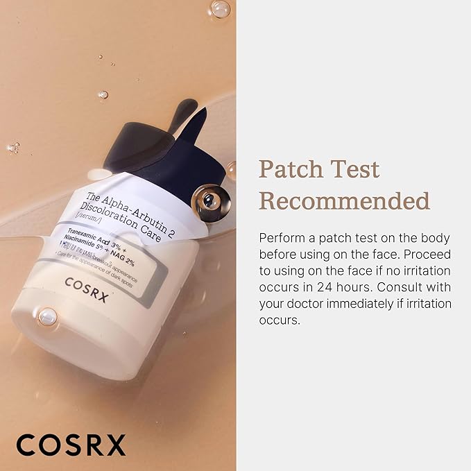 COSRX 2% Alpha Arbutin Discoloration Care Face Serum with Niacinamide, Glutathione & Tranexamic Acid, 1.7 fl oz – Serum for Face, Korean Skin Care