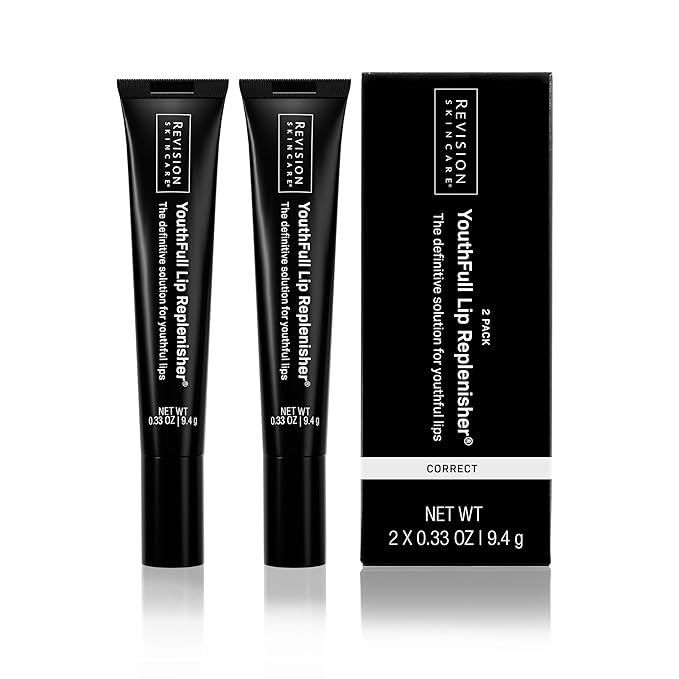 Revision Skincare YouthFull Lip Replenisher, Moisturizing Lip Plumper with Hyaluronic Acid, Volumizing, Plumping and Anti Aging, 2 Pack - 0.33 Ounce