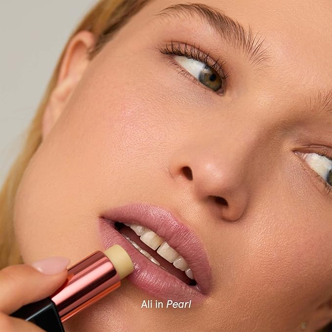 SOSHE Beauty - Peptide Glow Hydrating Lip Treatment | Intense Moisture | Peptides, Vitamin E, Hyaluronic Acid | Cruelty-Free, Certified Plastic Negative (Pearl - Clear)