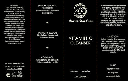 Vitamin C Cleanser (7.8 fl.oz/230ml) | Non Drying Facial Cleanser | Clean Skincare Solution | Natural & Gentle Face Cleanser for Men and Women | For All Skin Types | Luxury Collection