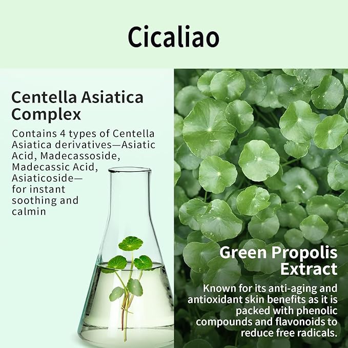 VT COSMETICS CICA Capsule Mask, Soothing, Korean Facial Mask, Centella Asiatica Extract, Hyaluronic Acids, Nourishing Skin Treatment Mask for Dry, Dull Skin