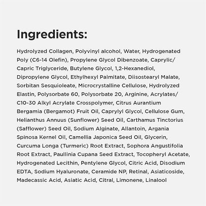 CKD Retino Collagen Boosting Hydrogel Face Mask (10ea) - Korean Firming Jelly Mask for Glass Skin, Pore Minimizing and Moisturizing with Retinal & Low Molecular Collagen. Korean Skin Care.