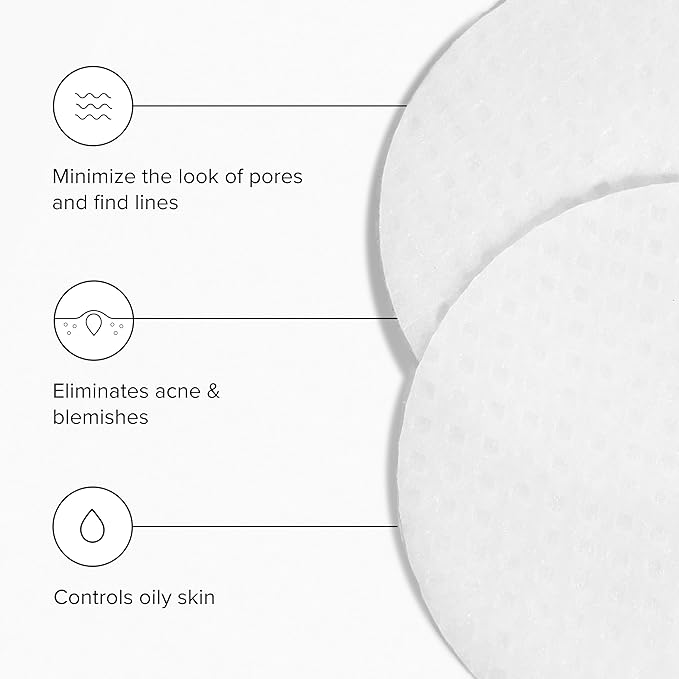 DRMTLGY Tingl Exfoliating Face & Body Pads – Glycolic, Lactic & Salicylic Acid for Acne, Pores, Blackheads & Wrinkles – AHA BHA Toner Pads for Oily Skin, Anti-Aging, FSA/HSA Eligible – 60 Count