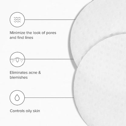 DRMTLGY Tingl Exfoliating Face & Body Pads – Glycolic, Lactic & Salicylic Acid for Acne, Pores, Blackheads & Wrinkles – AHA BHA Toner Pads for Oily Skin, Anti-Aging, FSA/HSA Eligible – 60 Count