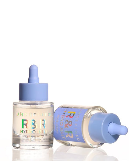 Undefined Beauty R&R Hydro Jelly Face + Eye Serum infused with Peptides, Hyaluronic Acid, Ashwagandha, Centella, Vegan Alternative to Snail Mucin for Dry Dehydrated Skin