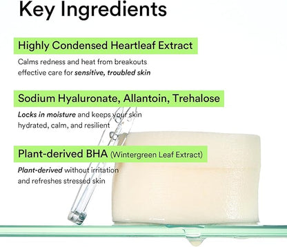 Abib Heartleaf Spot Pad Calming Touch Duo Set 160pads 10.14 fl. oz. | Korean Acne Soothing Toner Pads for Face, Cleansing, Disposable, Exfoliant, Skin Care