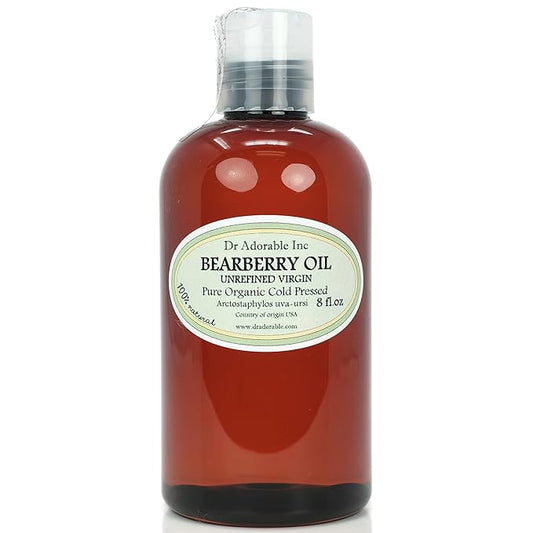 Dr Adorable - 8 oz - Bearberry Seed Oil - 100% Pure Natural Organic Cold Pressed Unrefined