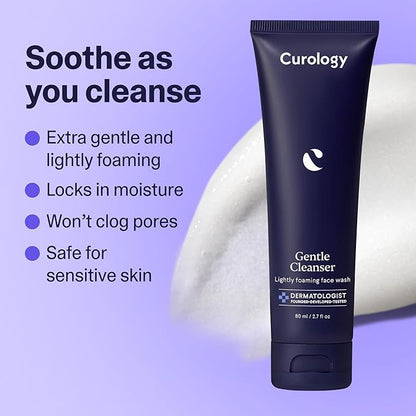 Curology Everyday Skincare Gift Set, Gentle Facial Cleanser, Acne Body Wash (2% Salicylic Acid), and Daily Gel Face Moisturizer with Hyaluronic Acid