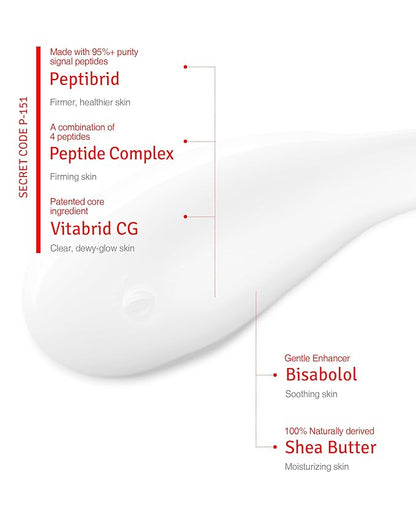 Wrinkle Serum - Anti Aging Booster Skin Rejuvenating Serum with Peptides, Vitamin C, Shea Butter - Wrinkle Repair, Tighten Pores, Smooth Skin Texture, Youthful Skin - Fragrance Free, 1.69oz.