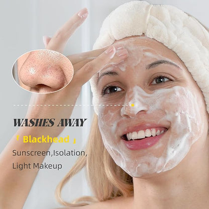 VGO Facial Cleanser, Daily Face Wash of Double Care and Effects, Cleansing Mud Mask & Amino Acid Cleansing All in One Gentle Face Cleanser, 3.52 Oz