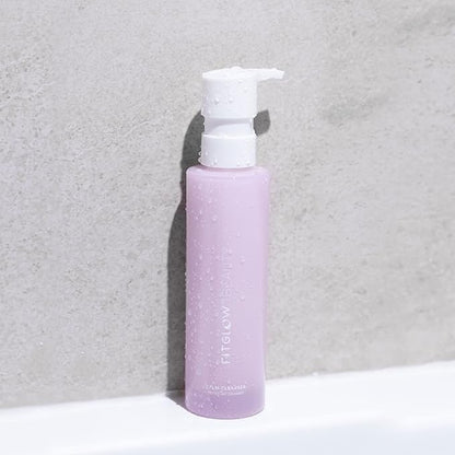 Fitglow Beauty Calm Cleanser | Gentle Milky Face Cleanser for Sensitive Skin | Hydrating & Balancing Facial Wash with Ceramides & Cucumber | Makeup Remover | Plant-Based, Fragrance-Free | 120ml