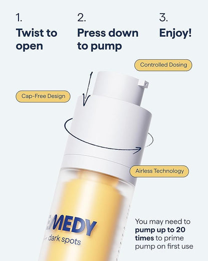 Remedy for Dark Spots – Discoloration Treatment For Face with Retinol, Glutathione, Niacinamide, Mandelic Acid, Kojic Acid and Tranexamic Acid – By Dermatologist Dr. Shah