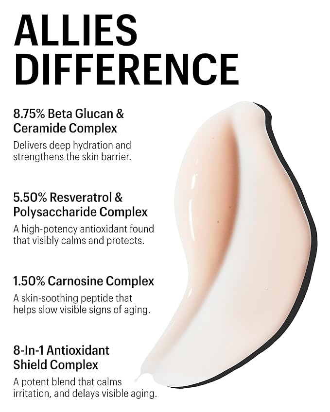 Allies of Skin Multi Hyaluronic Antioxidant Hydration Serum | Hydrating Face Serum with Niacinamide, Peptides and Resveratrol | For Dry, Dehydrated Skin | Supports Moisture & Firmness (1 Fl oz)