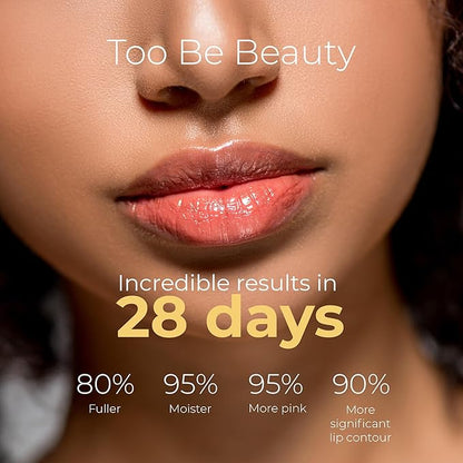 Too Be Beauty Lip Plumper Extreme, Lip Gloss with 24K Pure Gold, Youthful Lip Replenisher, Maximum Plump, Smoother and Extra Strength Lip Plumper, Visibly Volumizing and Anti-Aging Lip Moisturizer 5ml