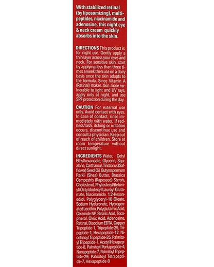 Dr.Different VITALIFT-A Eye&Neck Retinal 0.025%, Anti-aging and Anti-wrinkle Eye Cream for delicate care with Vita A, K-Skincare made by Korean Dermatologist, 0.7oz