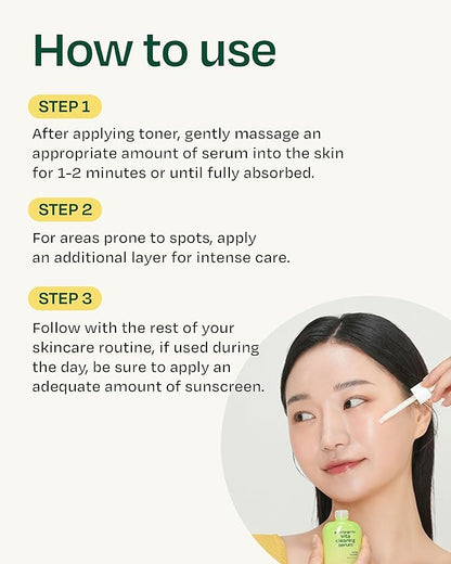 YADAH Green Tangerine Vita Serum 1.01 Fl oz 1-Pack - Hydrating, Revitalizing Serum with Vitamin C for Dull Skin and Radiant Complexion