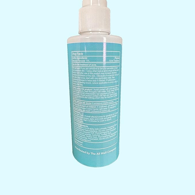 Gle Clean Acne Foaming Wash Face, Skin, Back and Body - 6.7 Fl Oz - Dermatologist-Tested Non-Foaming Cleanser - Vegan, Cruelty-Free