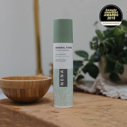 NENA Skincare Mineral Toner - Hydrating Toner for Face with Sodium Hyaluronate and Aloe Vera - Refines Pores, Balances and Plumps Skin - 4 oz