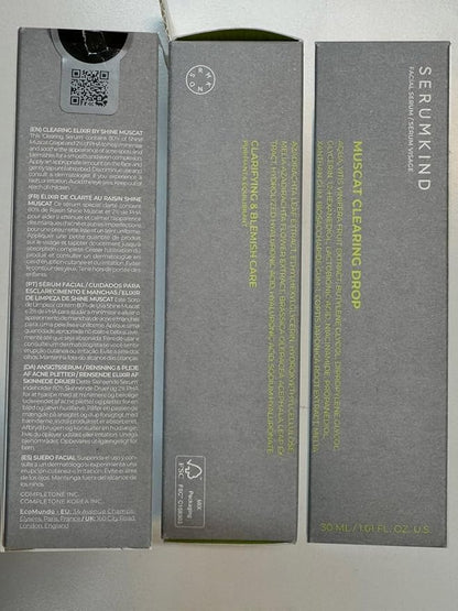 SERUMKIND Muscat Discoloration Correcting facial serum - 1fl oz - Blemishes & blackhead remover - Vegan Not Tested on Animals - Korean Skin Care - PHA Redness Relief and Exfoliating