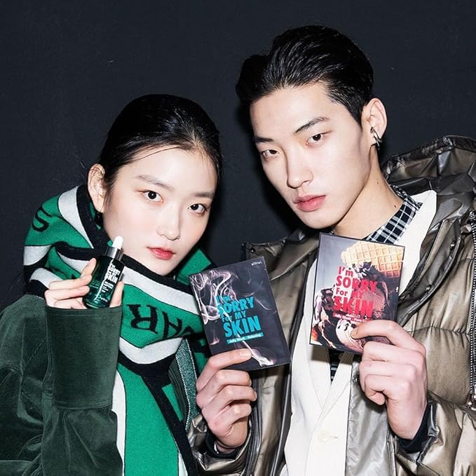 I'M SORRY FOR MY SKIN Jelly Mask Full Set for Skin Stress Relief, Korean Skin Care Travel Essentials Kit, K-Beauty Hydrating Face Mask Sheets, Gifts for Women (Pack of 10)