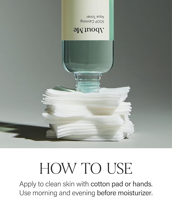 ABOUT ME SOOP Calming Aqua Toner – Korean 90.6% Jeju Cypress Water pH Balancing Toner for All Skin Types – Daily Gentle Exfoliation with Mandelic Acid & Centella – Korean Skin Care – 6.59oz, 195ml