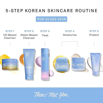 Then I Met You The Giving Essence, Vegan-Cruelty-Free Korean Skincare with 5% Niacinamide, Fermented Galactomyces, Red Algae & Berries for Brightening & Hydration, Suitable for All Skin Types, 5.07 oz