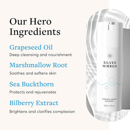 Everyday Cream Cleanser (5 Fl Oz), Facial Cleanser, Exfoliating Face Wash, Gentle Deep Cleansing Formula, Hydrates and Brightens the Skin, Face Wash for Women, for All Skin Types