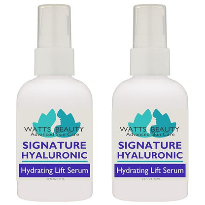 Signature 100% Pure Hyaluronic Acid Wrinkle Serum - Best for Fine Lines, Dull Skin, Quick Hydration - No Alcohol, Parabens, or Fillers - Made in USA