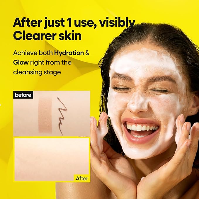 Nature Republic Vitapair C Glow Facial Cleanser 2 Pack- Vitamin Face Wash for Cleaner Skin, Hydrating Facewash for Women, Gentle Natural Cleanser, Daily Makeup Remover, Nighttime Foaming