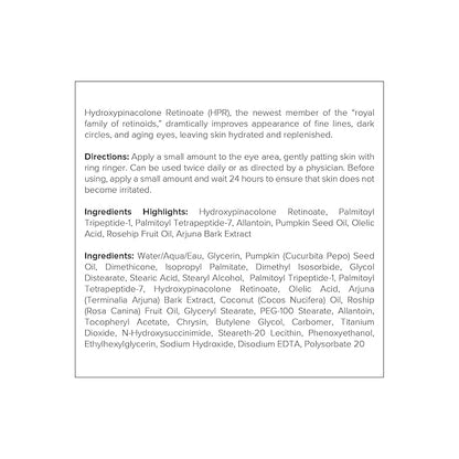 DRMTLGY HPR Eye Cream - Retinoid Under Eye Cream for Under Eyes, 0.5 fl oz